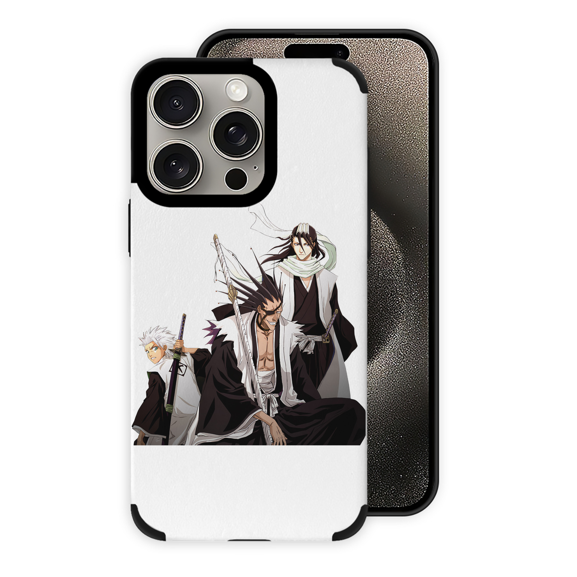 （画像用） ブリーチ ざらき けんぱち BLEACH Zaraki Kenpachi 【iPhone15ProMax対応】 PUレザー スマホケース 耐衝撃＆黄変防止