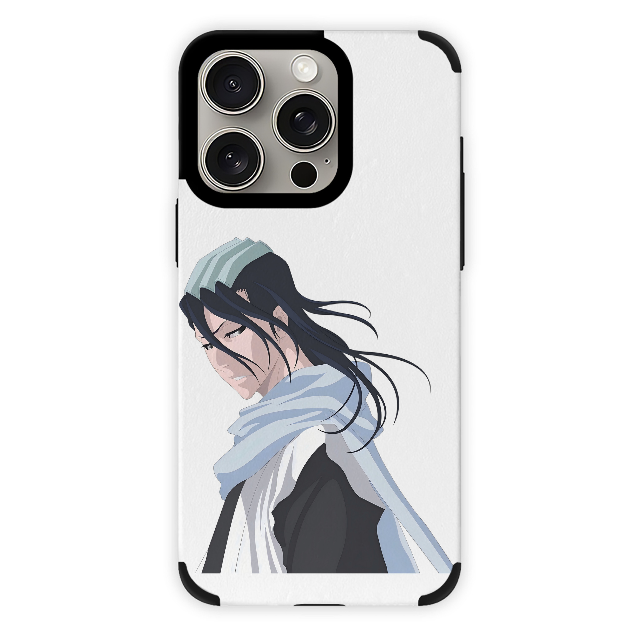 （画像用） ブリーチ くちき びゃくや BLEACH Kuchiki Byakuya 【iPhone15ProMax対応】 PUレザー スマホケース 耐衝撃＆黄変防止