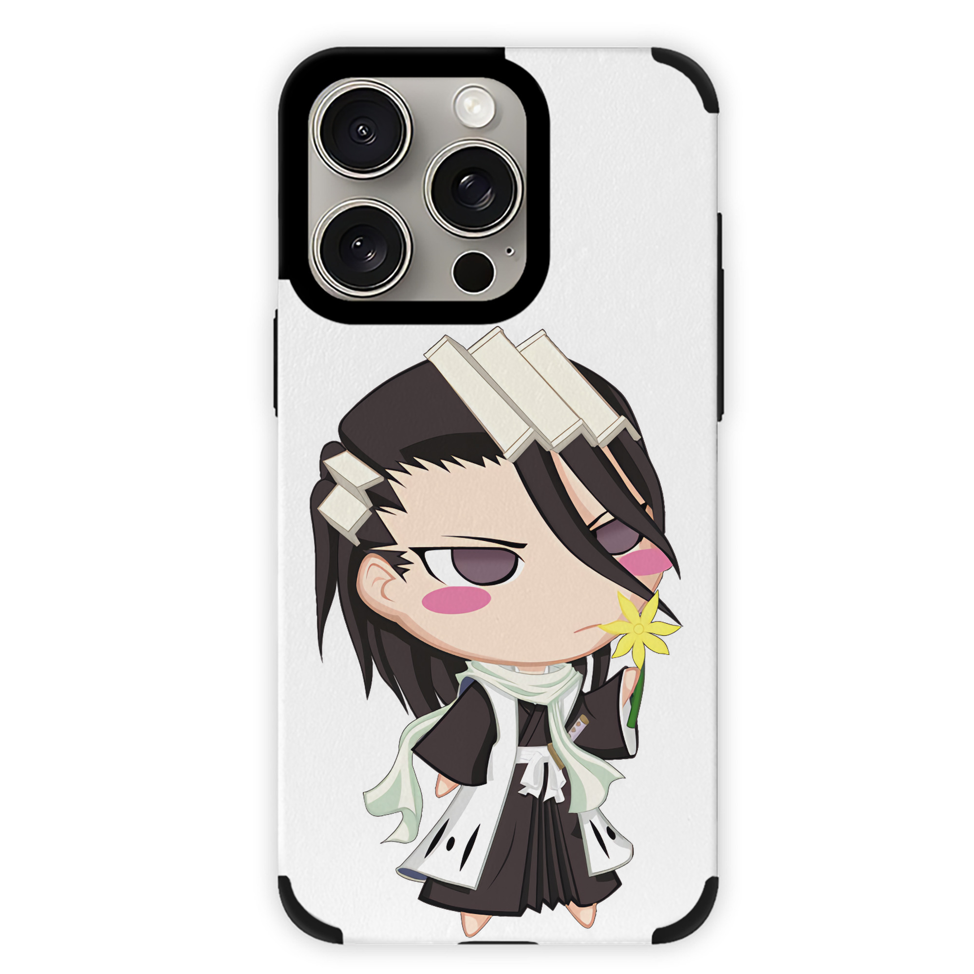（画像用） ブリーチ くちき びゃくや BLEACH Kuchiki Byakuya 【iPhone15ProMax対応】 PUレザー スマホケース 耐衝撃＆黄変防止