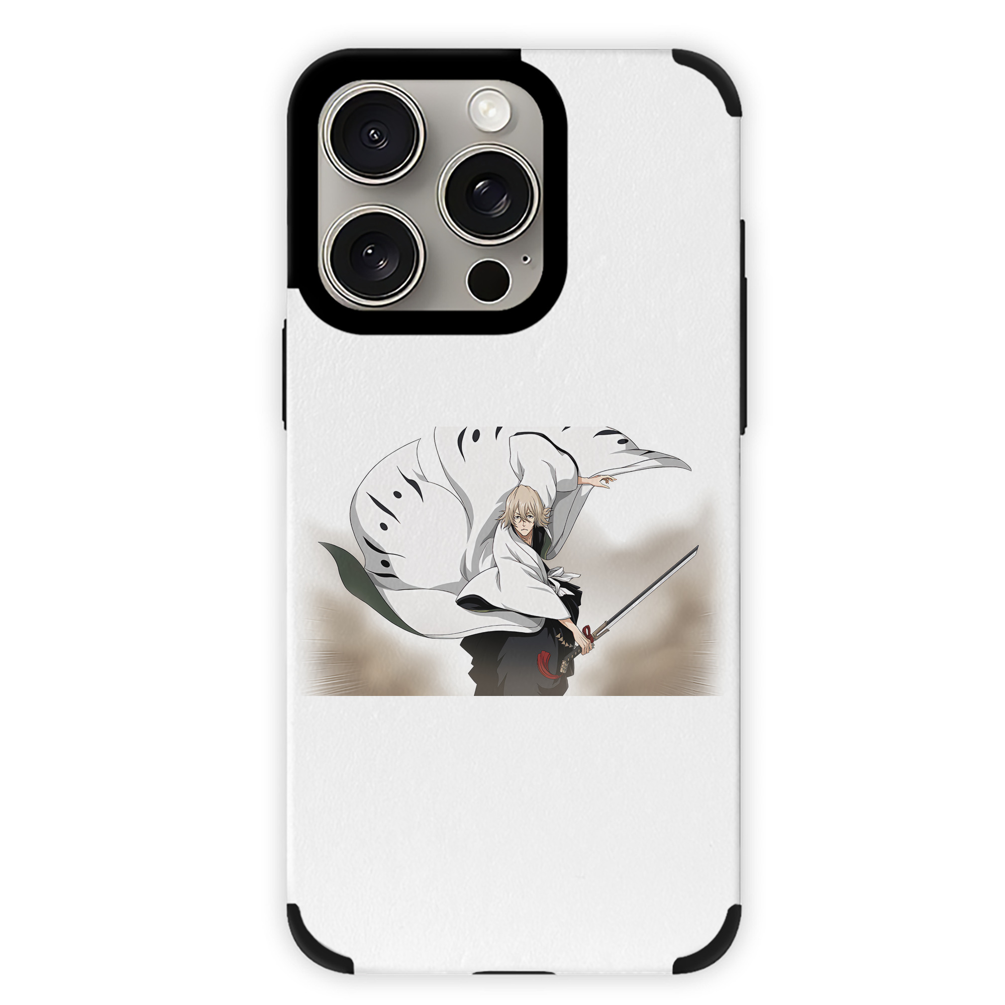 （画像用） "ブリーチ 浦原 喜助（うらはら きすけ） BLEACH Urahara Kisuke " 【iPhone15ProMax対応】 PUレザー スマホケース 耐衝撃＆黄変防止