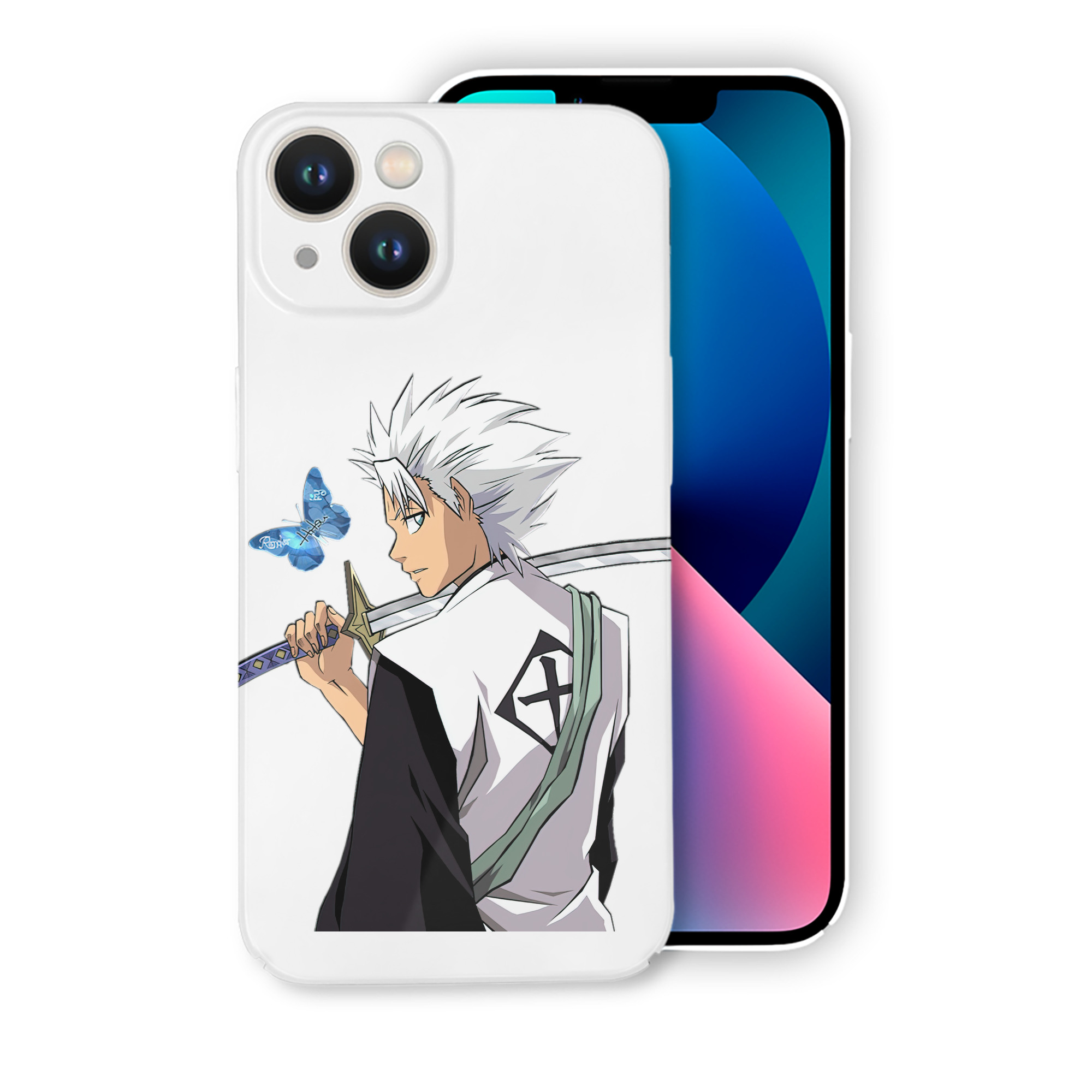 （画像用） ブリーチ 日番谷冬獅郎（ひつがや とうしろう） BLEACH Hitsugaya Toushirou 【iPhone 14シリーズ対応】ハードケース