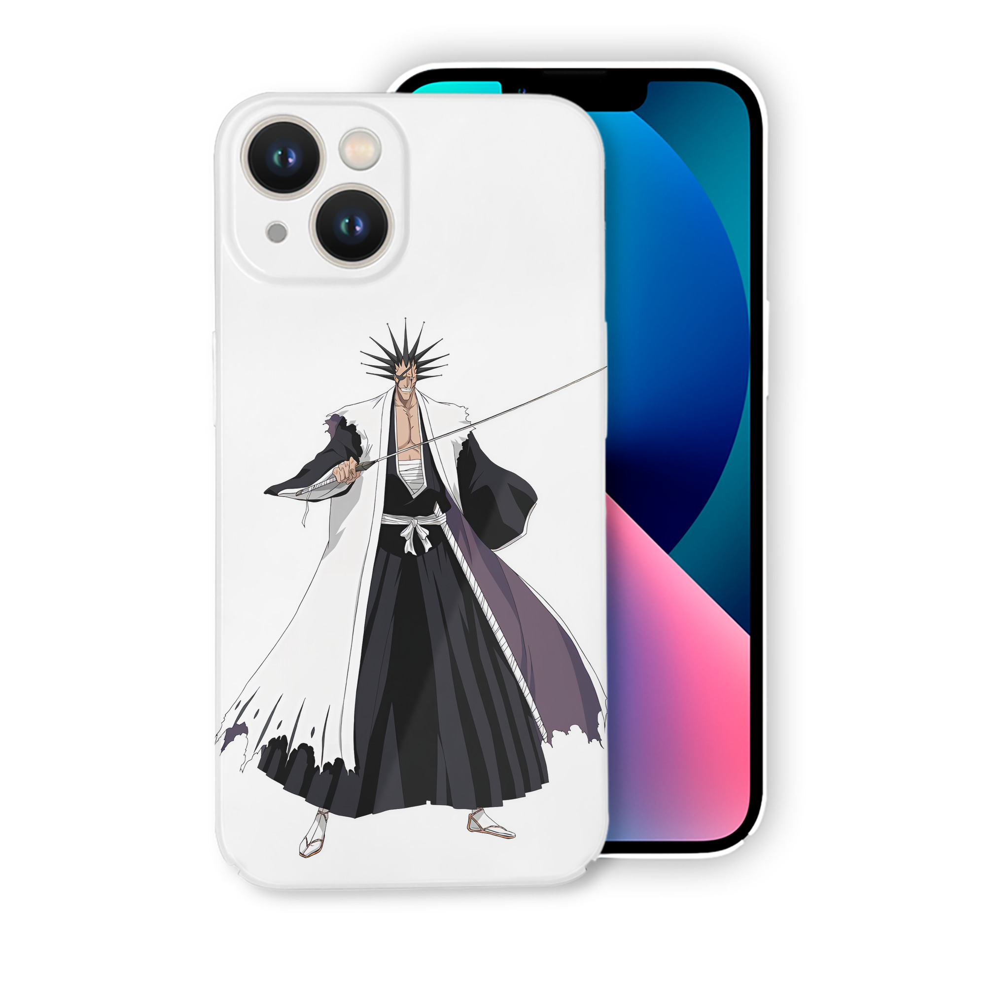 （画像用） ブリーチ ざらき けんぱち BLEACH Zaraki Kenpachi 【iPhone 14シリーズ対応】ハードケース
