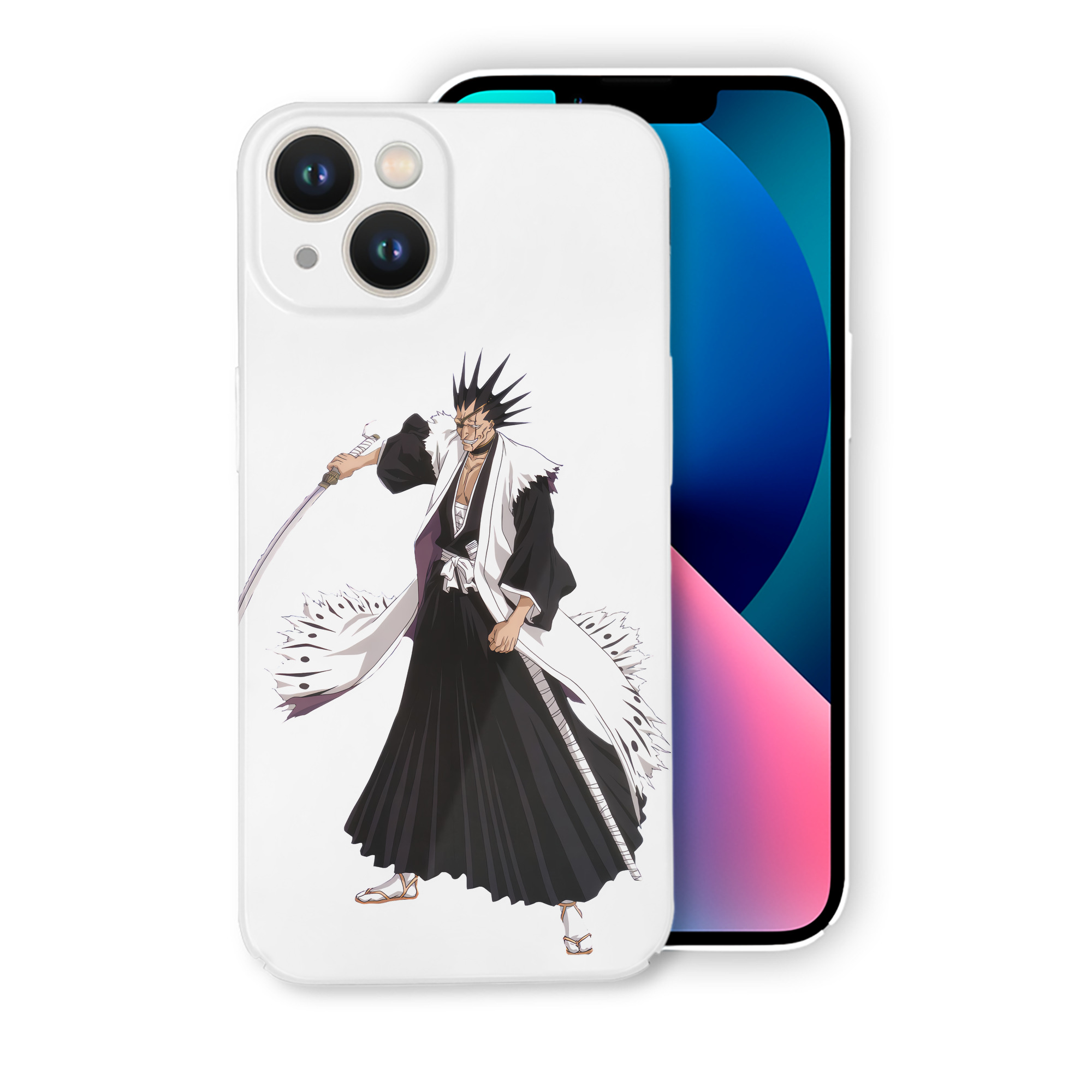 （画像用） ブリーチ ざらき けんぱち BLEACH Zaraki Kenpachi 【iPhone 14シリーズ対応】ハードケース