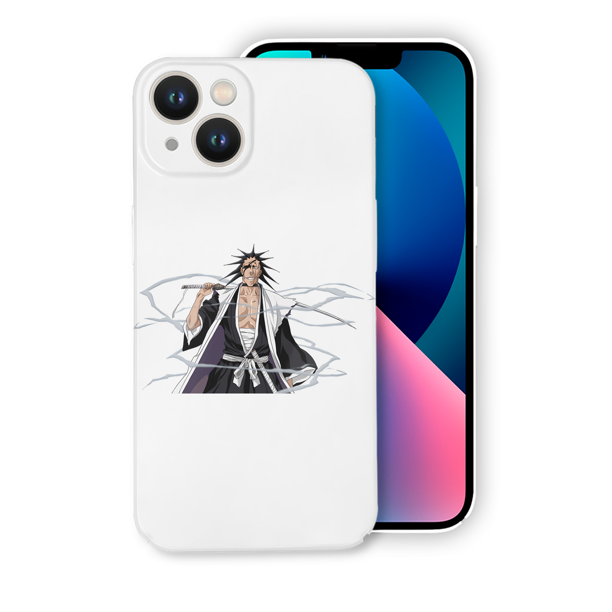 （画像用） ブリーチ ざらき けんぱち BLEACH Zaraki Kenpachi 【iPhone 14シリーズ対応】ハードケース