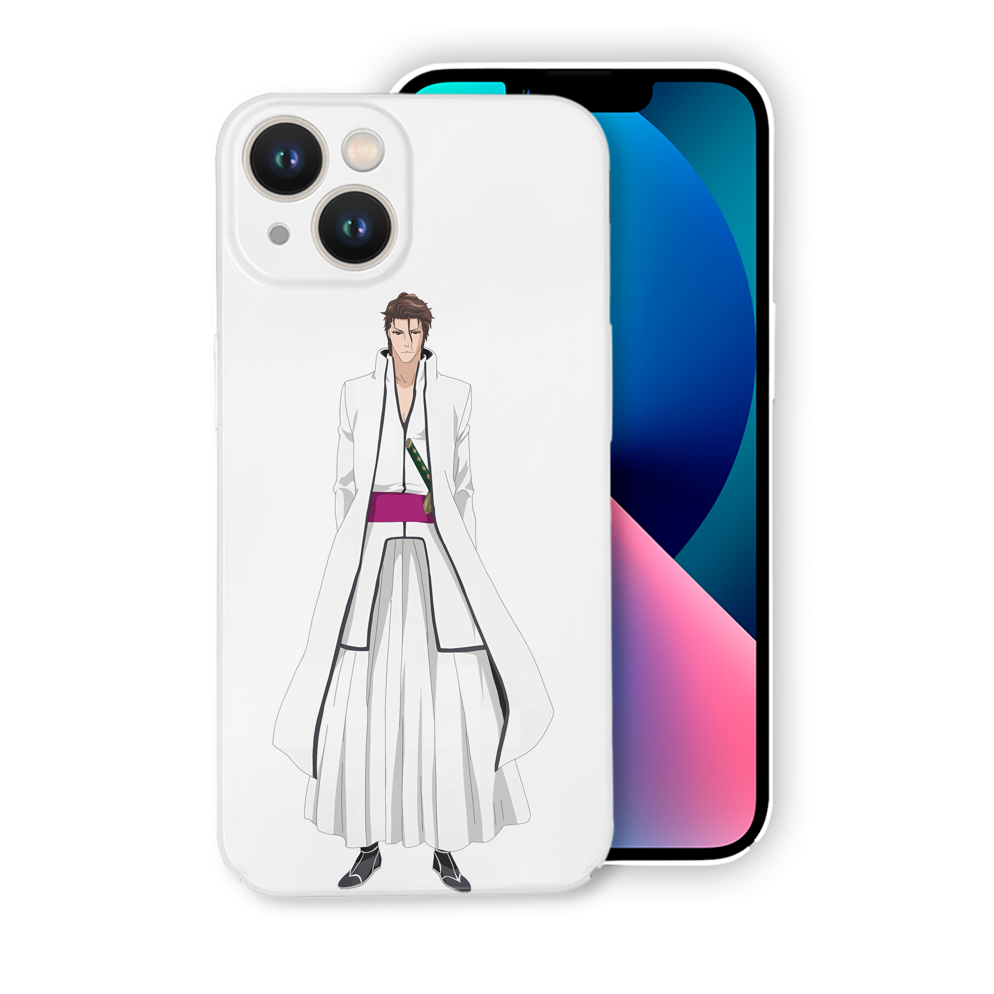 （画像用） ブリーチ 藍染 惣右介（あいぜん そうすけ） BLEACH Aizen Sousuke 【iPhone 14シリーズ対応】ハードケース