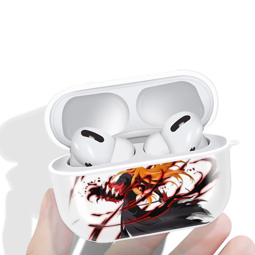 ブリーチ 黒崎一護（くろさき いちご）BLEACH Kurosaki Ichigo 【AirPods Pro用】ハードシェル保護ケース 耐衝撃・防指紋・カラビナ付き商品仕様