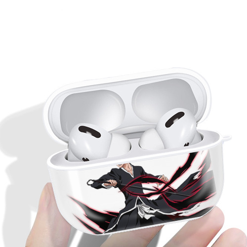 ブリーチ 黒崎一護（くろさき いちご）BLEACH Kurosaki Ichigo 【AirPods Pro用】ハードシェル保護ケース 耐衝撃・防指紋・カラビナ付き商品仕様