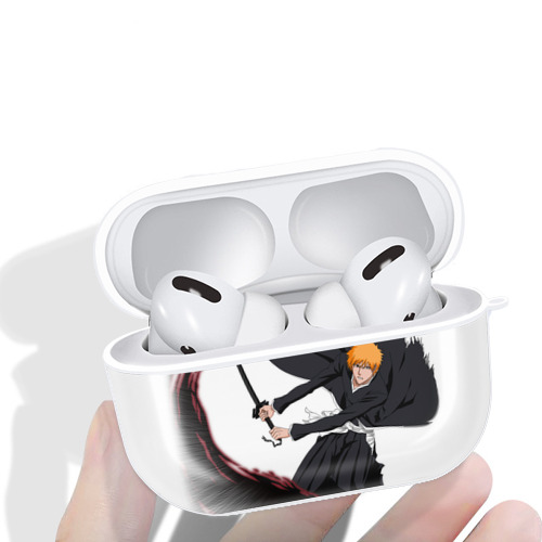 ブリーチ 黒崎一護（くろさき いちご）BLEACH Kurosaki Ichigo 【AirPods Pro用】ハードシェル保護ケース 耐衝撃・防指紋・カラビナ付き商品仕様