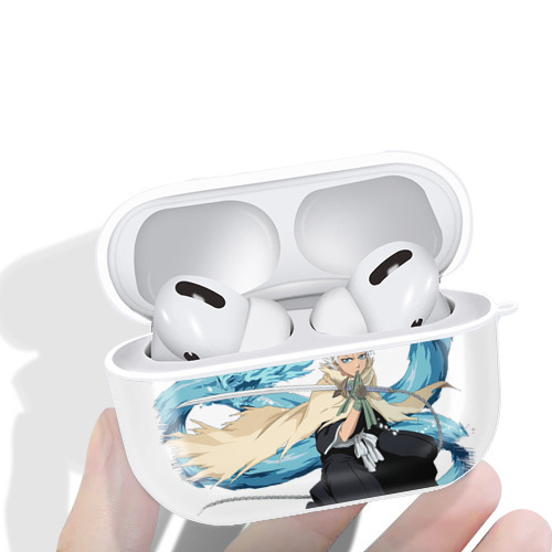 ブリーチ 日番谷冬獅郎（ひつがや とうしろう） BLEACH Hitsugaya Toushirou 【AirPods Pro用】ハードシェル保護ケース 耐衝撃・防指紋・カラビナ付き商品仕様