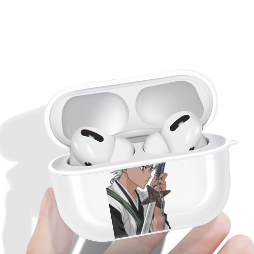 ブリーチ 日番谷冬獅郎（ひつがや とうしろう） BLEACH Hitsugaya Toushirou 【AirPods Pro用】ハードシェル保護ケース 耐衝撃・防指紋・カラビナ付き商品仕様