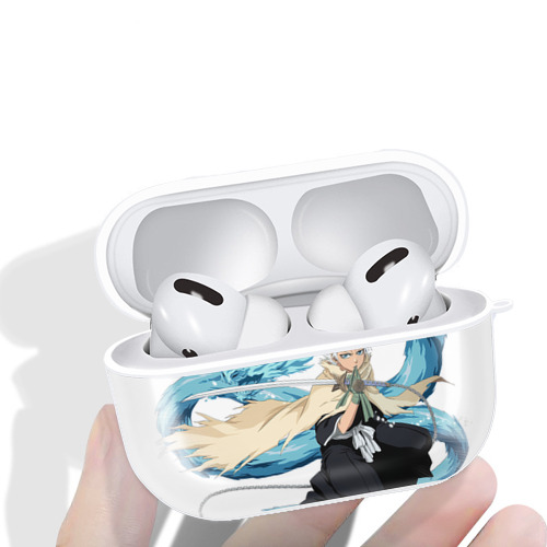 ブリーチ 日番谷冬獅郎（ひつがや とうしろう） BLEACH Hitsugaya Toushirou 【AirPods Pro用】ハードシェル保護ケース 耐衝撃・防指紋・カラビナ付き商品仕様