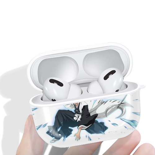 ブリーチ 日番谷冬獅郎（ひつがや とうしろう） BLEACH Hitsugaya Toushirou 【AirPods Pro用】ハードシェル保護ケース 耐衝撃・防指紋・カラビナ付き商品仕様