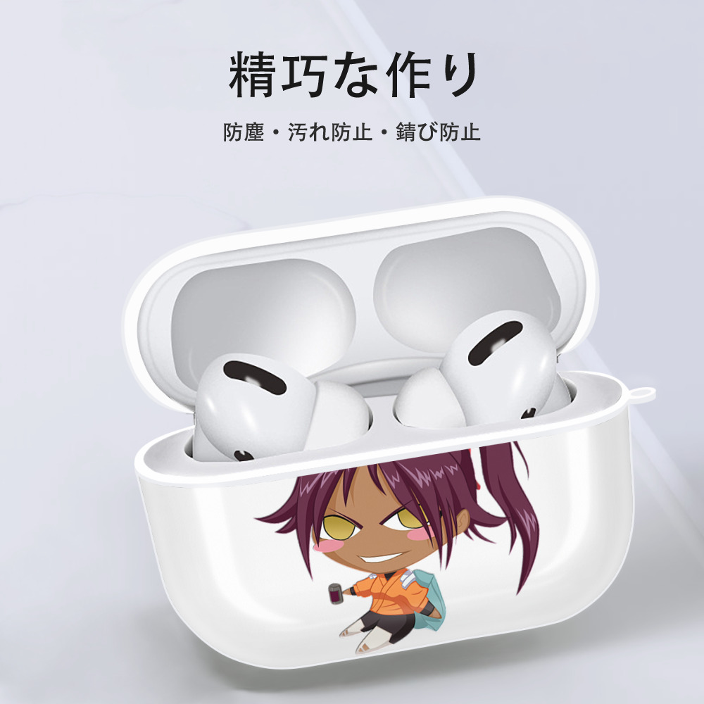 ブリーチ 四楓院 夜一（しほういん よるいち） BLEACH Shihouin Yoruichi 【AirPods Pro用】ハードシェル保護ケース 耐衝撃・防指紋・カラビナ付き商品仕様