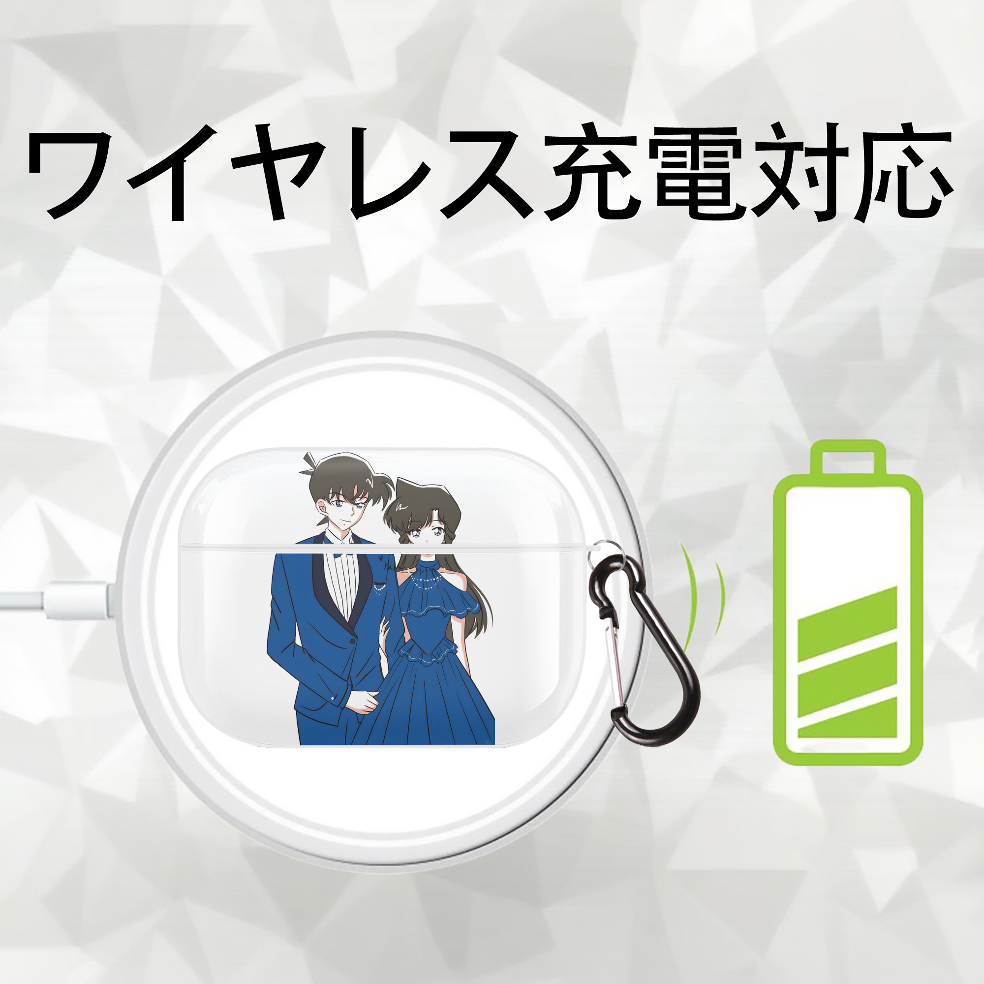 ブリーチ ざらき けんぱち BLEACH Zaraki Kenpachi 【AirPods Pro用】ハードシェル保護ケース 耐衝撃・防指紋・カラビナ付き商品仕様