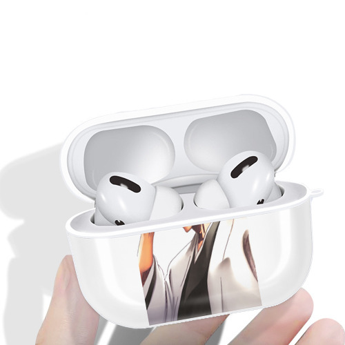 ブリーチ 藍染 惣右介（あいぜん そうすけ） BLEACH Aizen Sousuke 【AirPods Pro用】ハードシェル保護ケース 耐衝撃・防指紋・カラビナ付き商品仕様