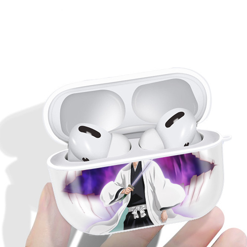 ブリーチ 藍染 惣右介（あいぜん そうすけ） BLEACH Aizen Sousuke 【AirPods Pro用】ハードシェル保護ケース 耐衝撃・防指紋・カラビナ付き商品仕様
