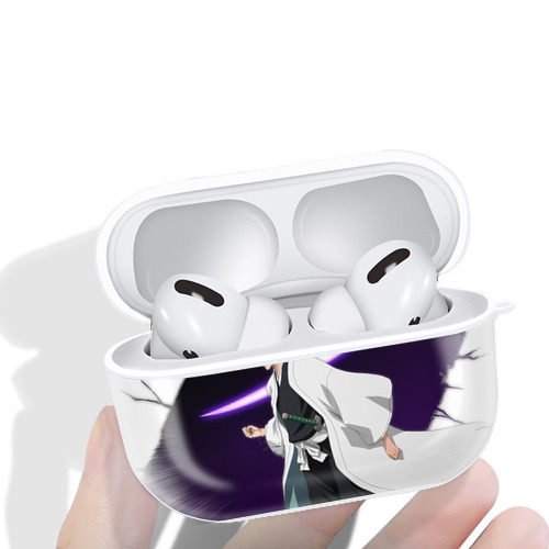 ブリーチ 藍染 惣右介（あいぜん そうすけ） BLEACH Aizen Sousuke 【AirPods Pro用】ハードシェル保護ケース 耐衝撃・防指紋・カラビナ付き商品仕様