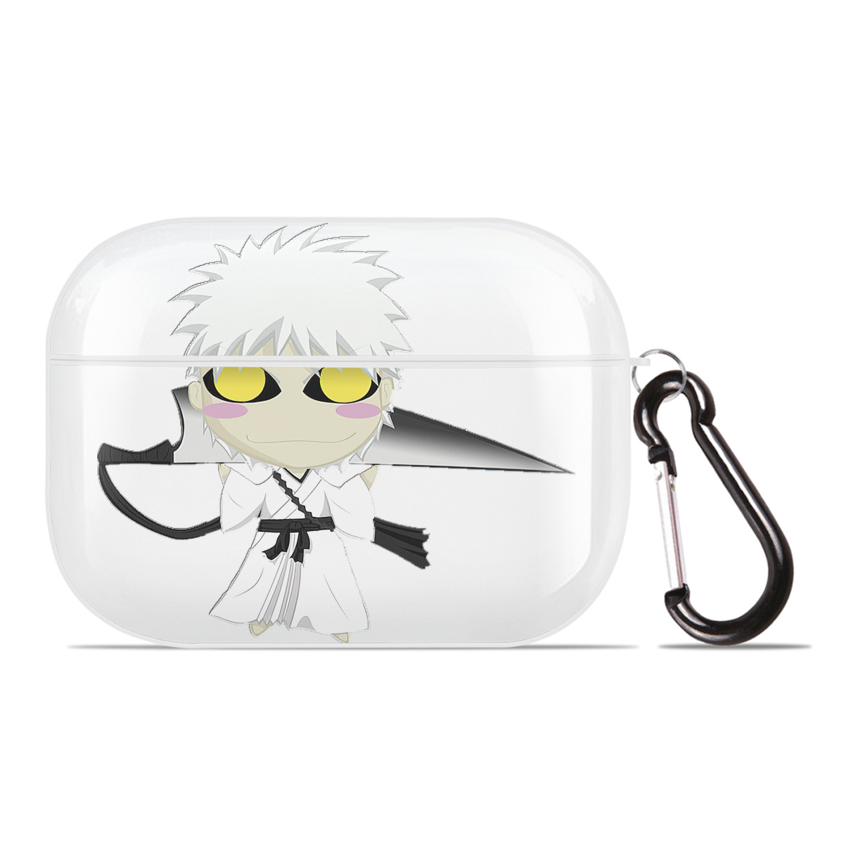 （画像用） ブリーチ 黒崎一護（くろさき いちご）BLEACH Kurosaki Ichigo 【AirPods Pro用】ハードシェル保護ケース 耐衝撃・防指紋・カラビナ付き商品仕様