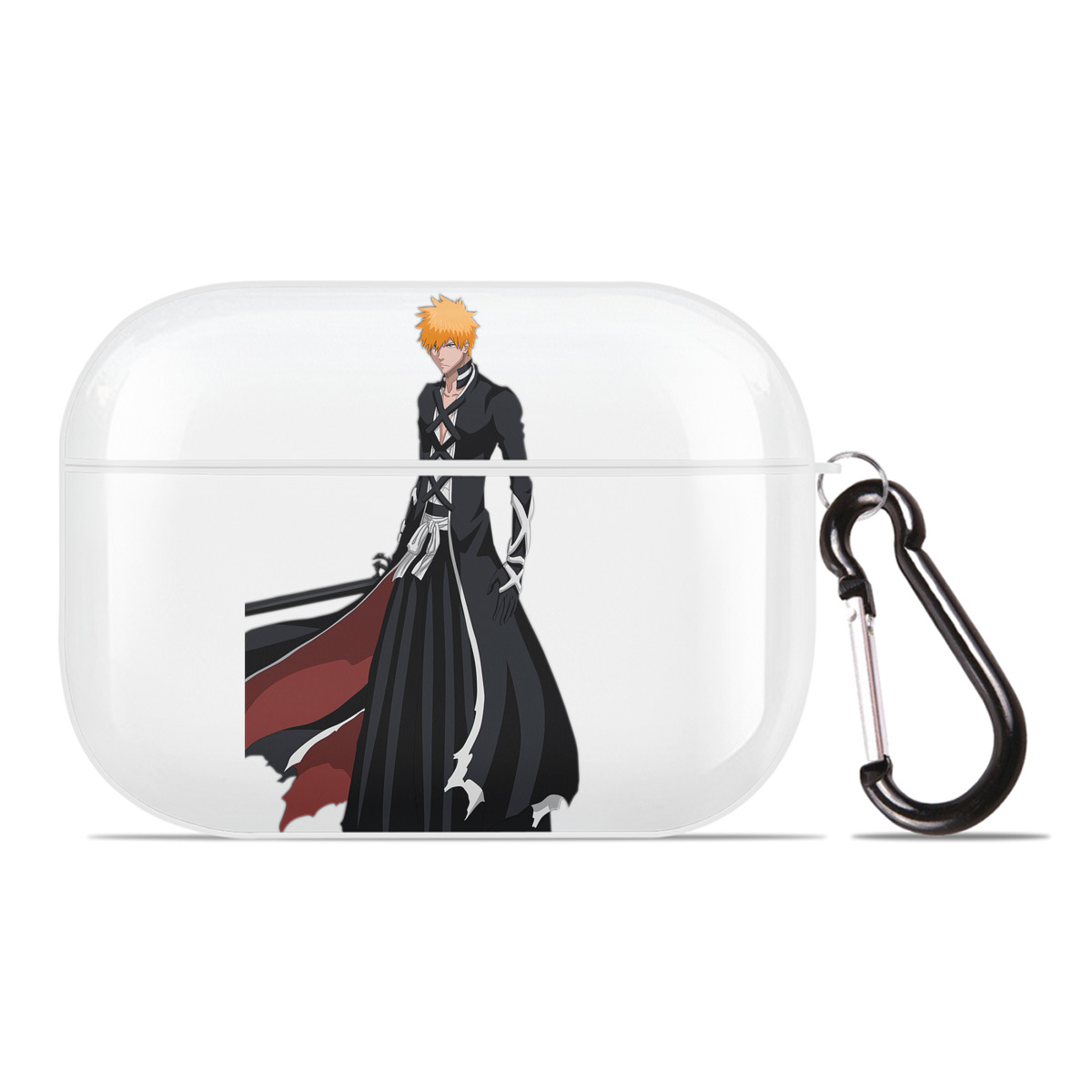 （画像用） ブリーチ 黒崎一護（くろさき いちご）BLEACH Kurosaki Ichigo 【AirPods Pro用】ハードシェル保護ケース 耐衝撃・防指紋・カラビナ付き商品仕様
