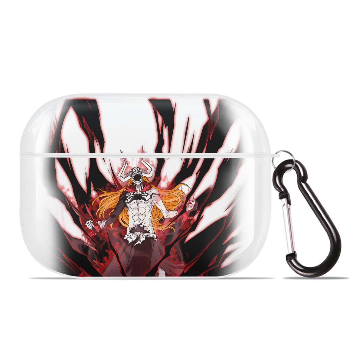 （画像用） ブリーチ 黒崎一護（くろさき いちご）BLEACH Kurosaki Ichigo 【AirPods Pro用】ハードシェル保護ケース 耐衝撃・防指紋・カラビナ付き商品仕様