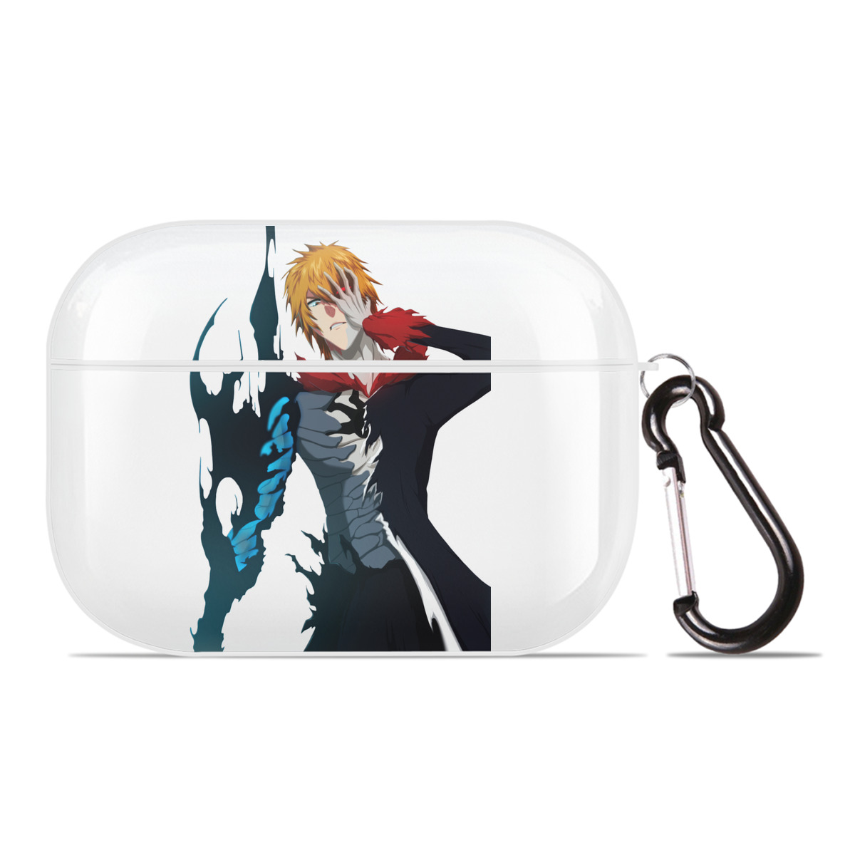 （画像用） ブリーチ 黒崎一護（くろさき いちご）BLEACH Kurosaki Ichigo 【AirPods Pro用】ハードシェル保護ケース 耐衝撃・防指紋・カラビナ付き商品仕様