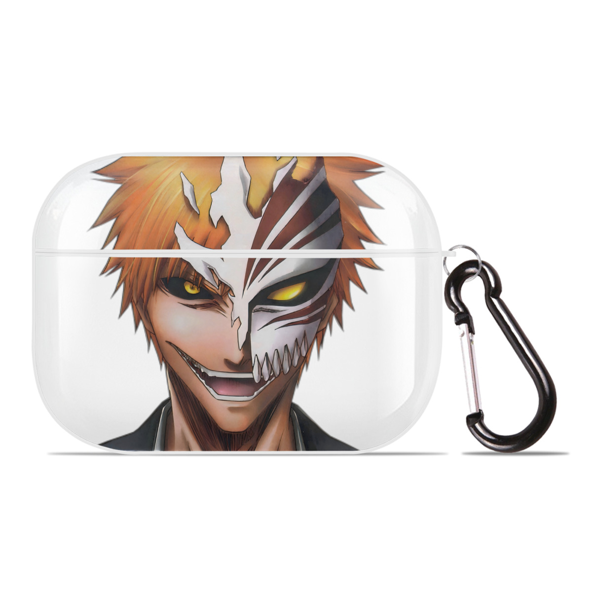 （画像用） ブリーチ 黒崎一護（くろさき いちご）BLEACH Kurosaki Ichigo 【AirPods Pro用】ハードシェル保護ケース 耐衝撃・防指紋・カラビナ付き商品仕様