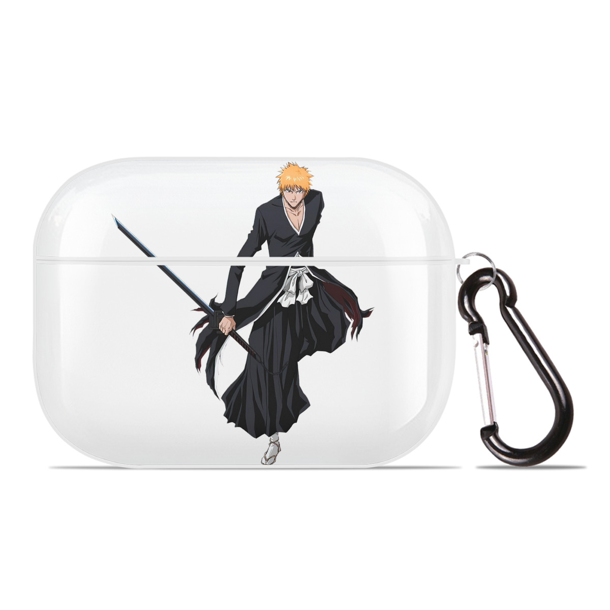 （画像用） ブリーチ 黒崎一護（くろさき いちご）BLEACH Kurosaki Ichigo 【AirPods Pro用】ハードシェル保護ケース 耐衝撃・防指紋・カラビナ付き商品仕様