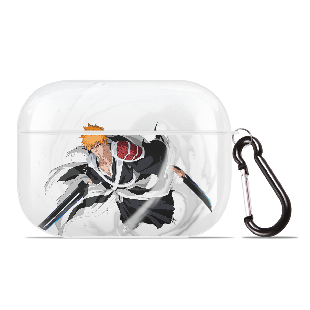 ブリーチ 黒崎一護（くろさき いちご）BLEACH Kurosaki Ichigo 【AirPods Pro用】ハードシェル保護ケース 耐衝撃・防指紋・カラビナ付き商品仕様