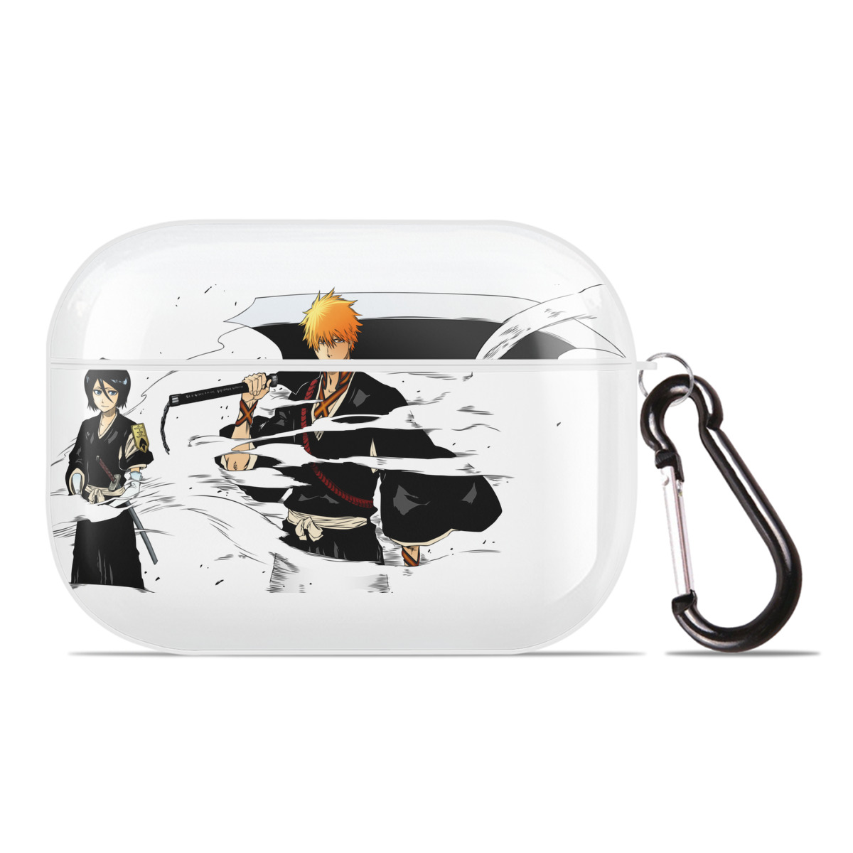 （画像用） ブリーチ 黒崎一護（くろさき いちご）BLEACH Kurosaki Ichigo 【AirPods Pro用】ハードシェル保護ケース 耐衝撃・防指紋・カラビナ付き商品仕様