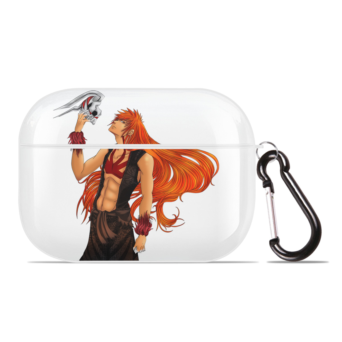 ブリーチ 黒崎一護（くろさき いちご）BLEACH Kurosaki Ichigo 【AirPods Pro用】ハードシェル保護ケース 耐衝撃・防指紋・カラビナ付き商品仕様