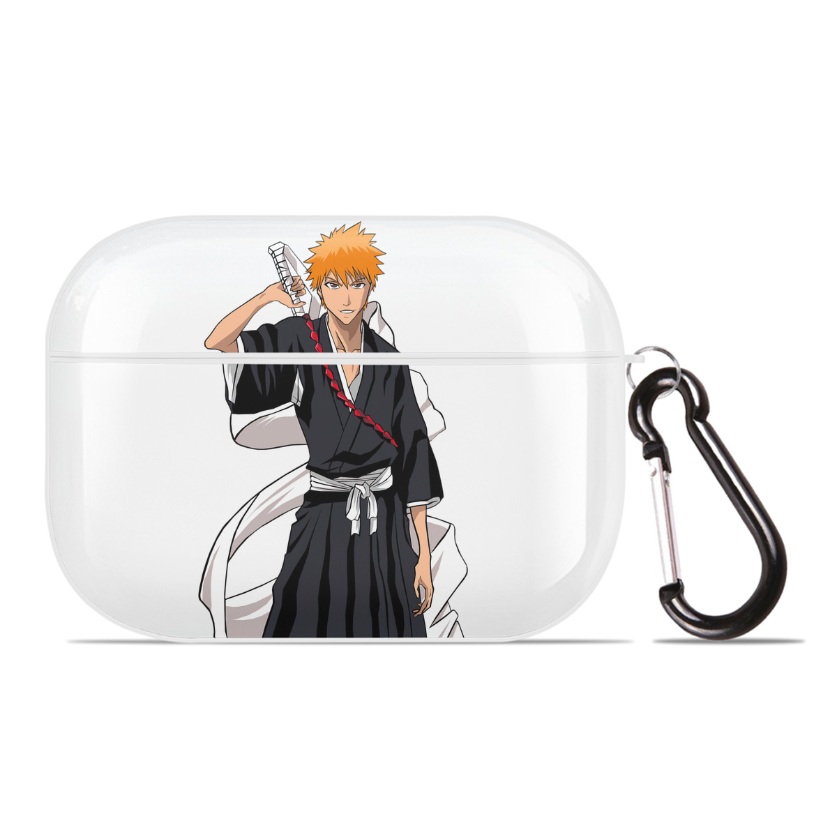 ブリーチ 黒崎一護（くろさき いちご）BLEACH Kurosaki Ichigo 【AirPods Pro用】ハードシェル保護ケース 耐衝撃・防指紋・カラビナ付き商品仕様