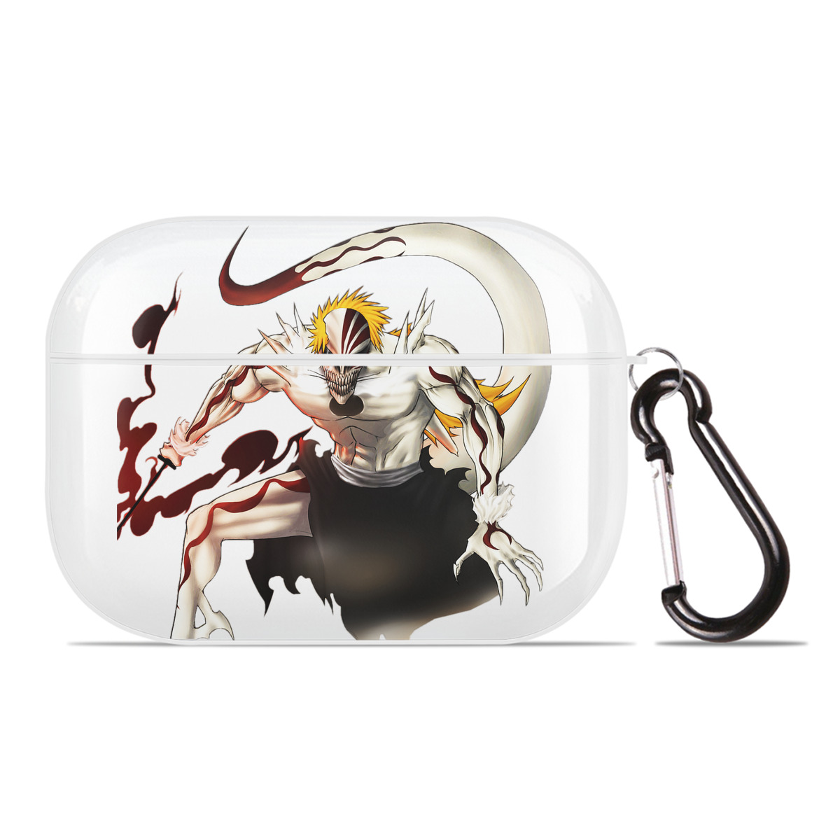 ブリーチ 黒崎一護（くろさき いちご）BLEACH Kurosaki Ichigo 【AirPods Pro用】ハードシェル保護ケース 耐衝撃・防指紋・カラビナ付き商品仕様