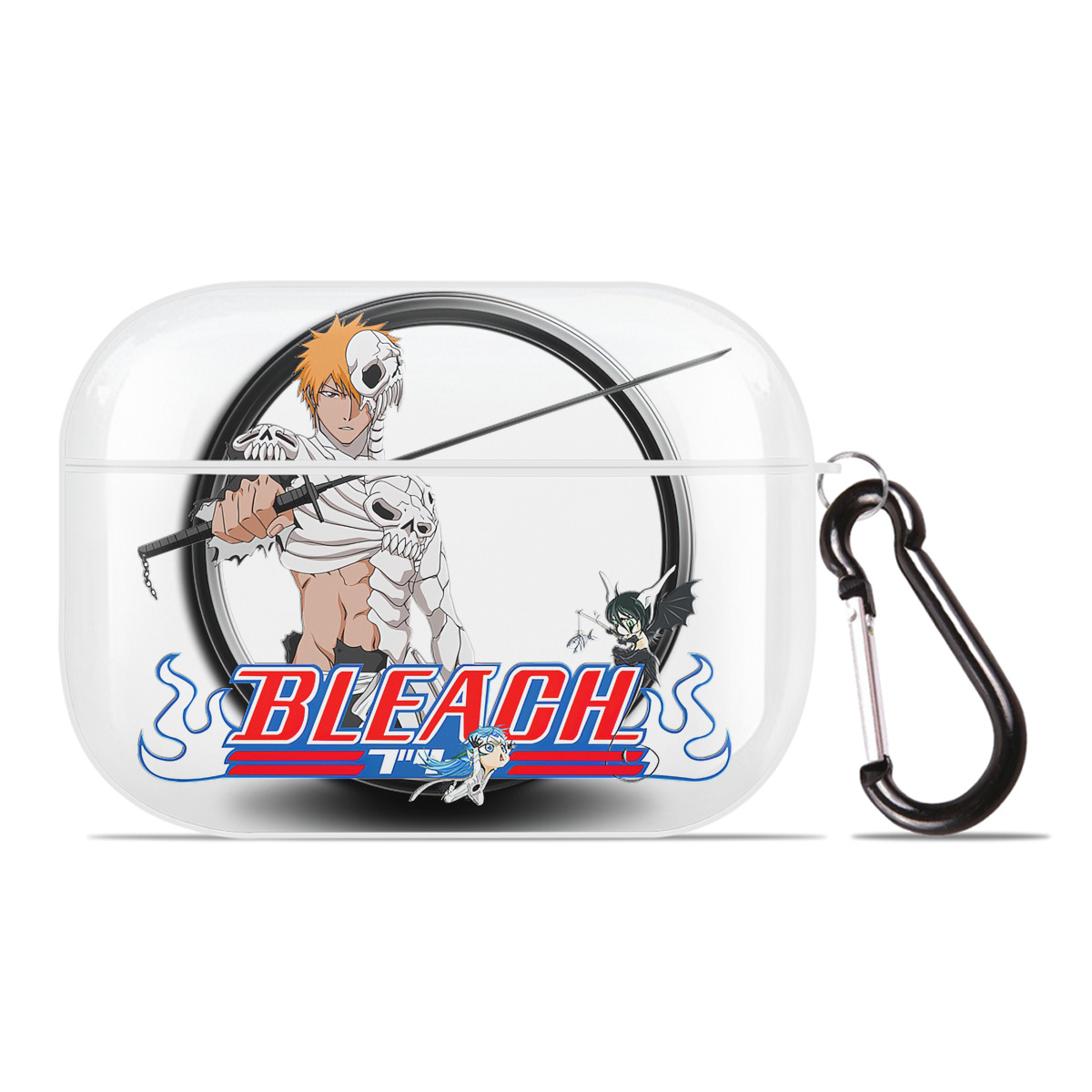 （画像用） ブリーチ 黒崎一護（くろさき いちご）BLEACH Kurosaki Ichigo 【AirPods Pro用】ハードシェル保護ケース 耐衝撃・防指紋・カラビナ付き商品仕様