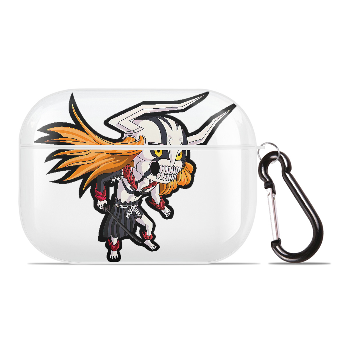 ブリーチ 黒崎一護（くろさき いちご）BLEACH Kurosaki Ichigo 【AirPods Pro用】ハードシェル保護ケース 耐衝撃・防指紋・カラビナ付き商品仕様
