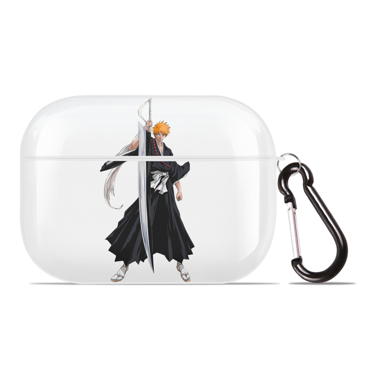 ブリーチ 黒崎一護（くろさき いちご）BLEACH Kurosaki Ichigo 【AirPods Pro用】ハードシェル保護ケース 耐衝撃・防指紋・カラビナ付き商品仕様