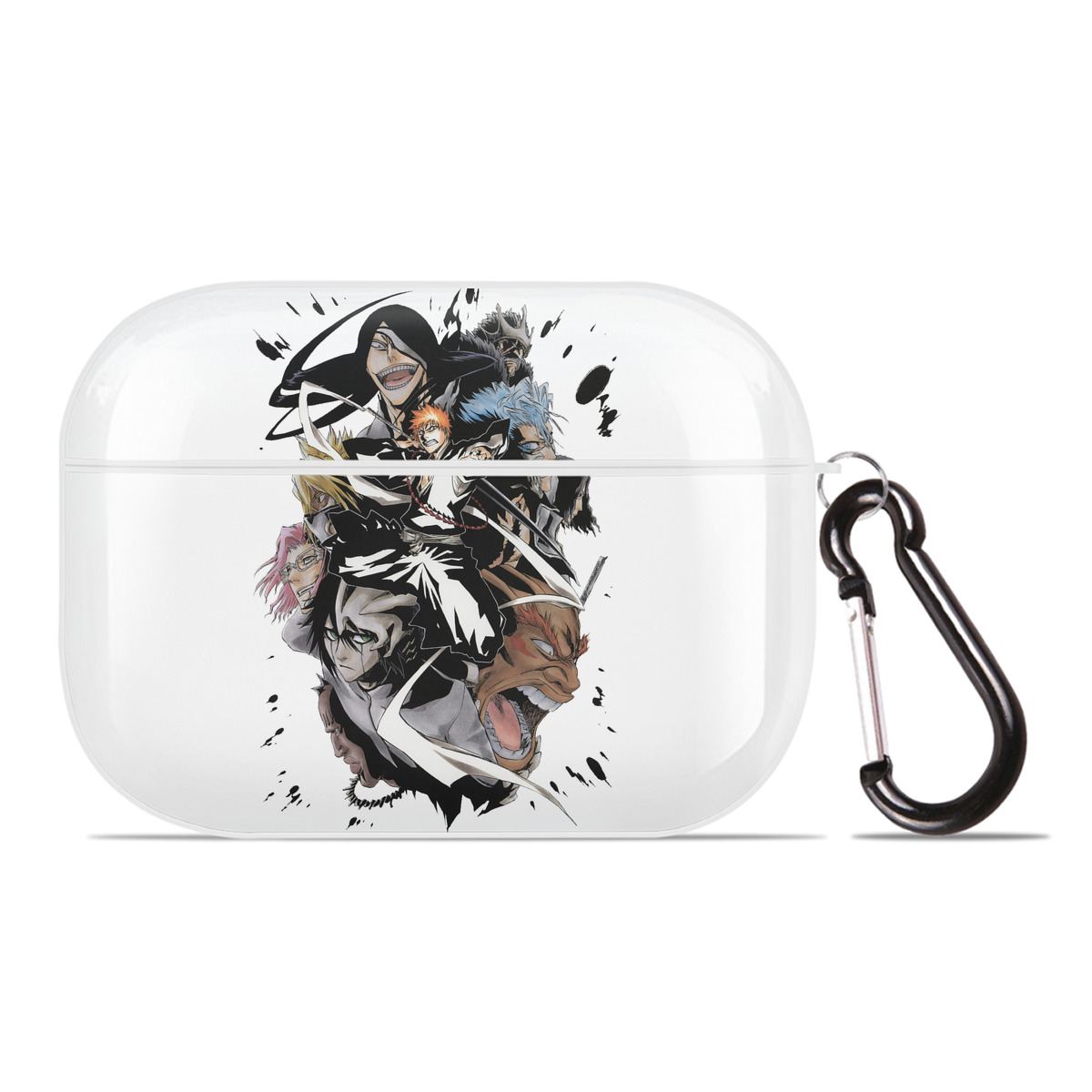 （画像用） ブリーチ 黒崎一護（くろさき いちご）BLEACH Kurosaki Ichigo 【AirPods Pro用】ハードシェル保護ケース 耐衝撃・防指紋・カラビナ付き商品仕様