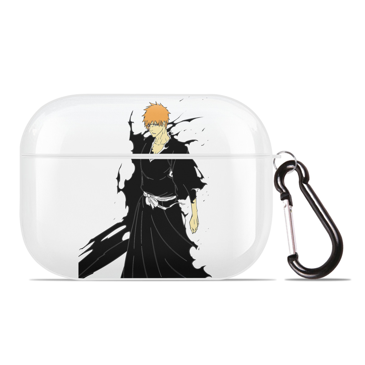 （画像用） ブリーチ 黒崎一護（くろさき いちご）BLEACH Kurosaki Ichigo 【AirPods Pro用】ハードシェル保護ケース 耐衝撃・防指紋・カラビナ付き商品仕様