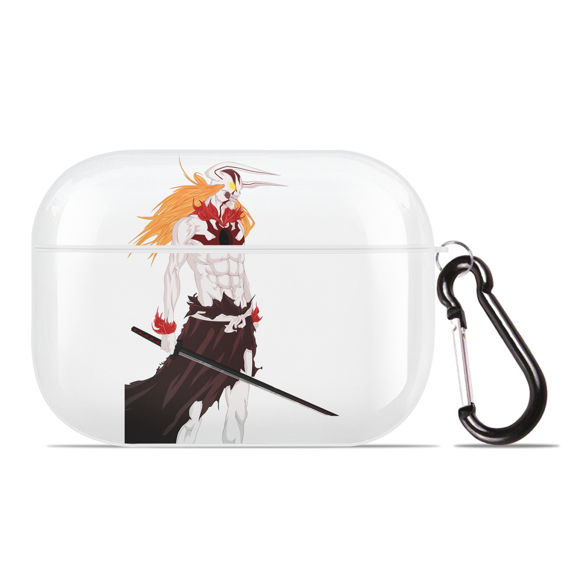 ブリーチ 黒崎一護（くろさき いちご）BLEACH Kurosaki Ichigo 【AirPods Pro用】ハードシェル保護ケース 耐衝撃・防指紋・カラビナ付き商品仕様