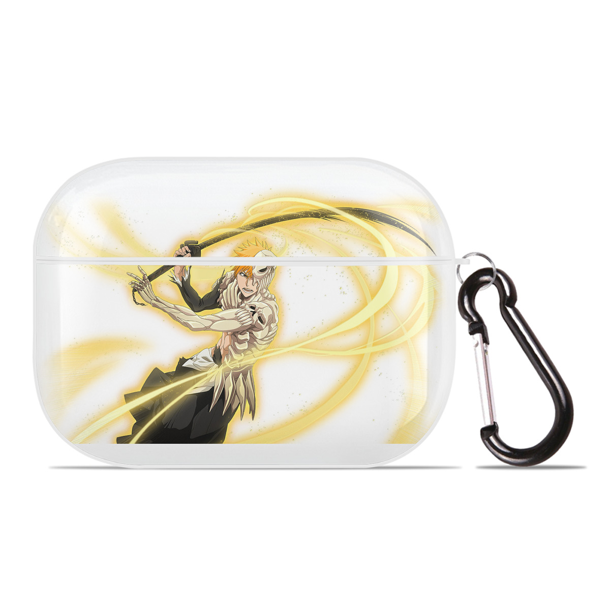 （画像用） ブリーチ 黒崎一護（くろさき いちご）BLEACH Kurosaki Ichigo 【AirPods Pro用】ハードシェル保護ケース 耐衝撃・防指紋・カラビナ付き商品仕様