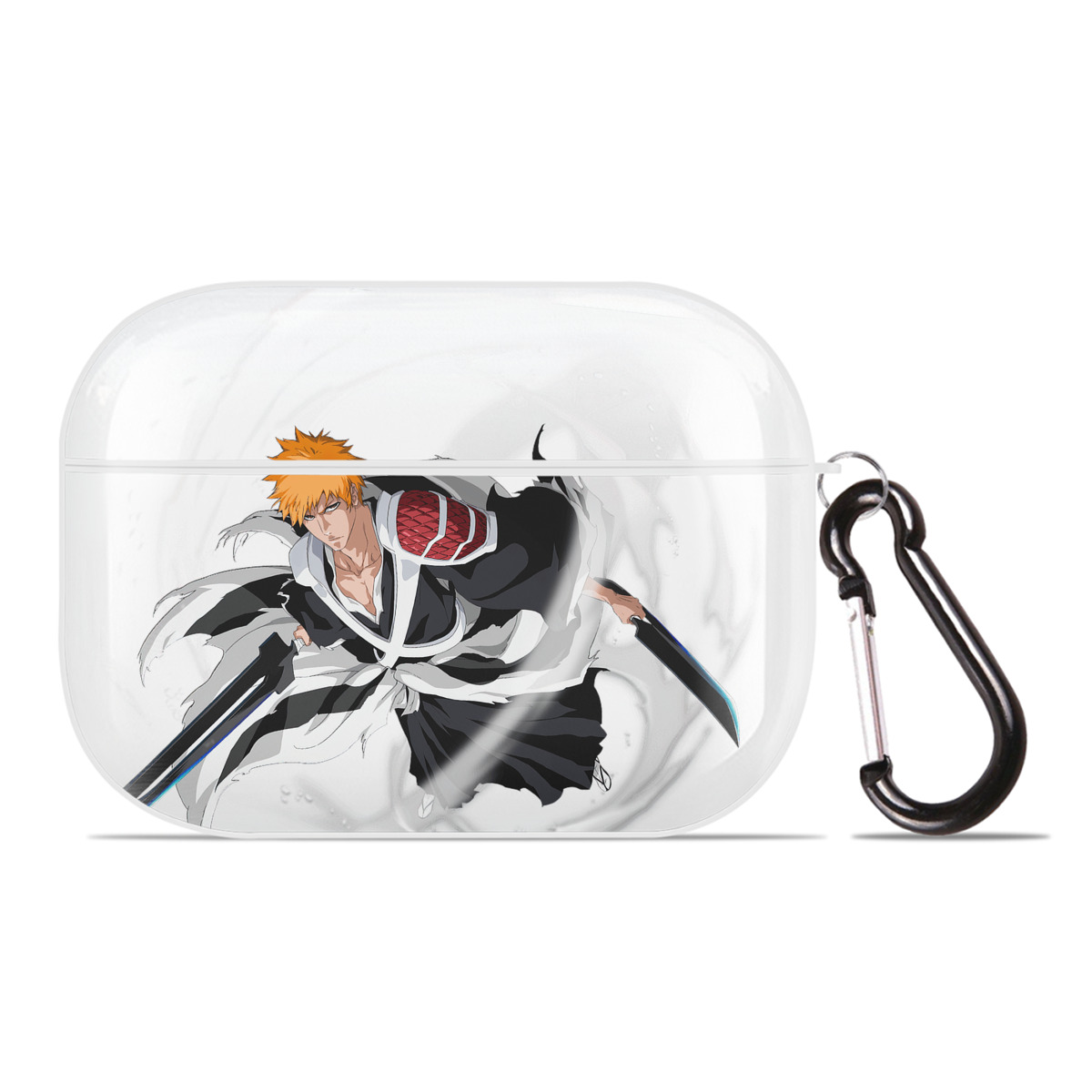 （画像用） ブリーチ 黒崎一護（くろさき いちご）BLEACH Kurosaki Ichigo 【AirPods Pro用】ハードシェル保護ケース 耐衝撃・防指紋・カラビナ付き商品仕様