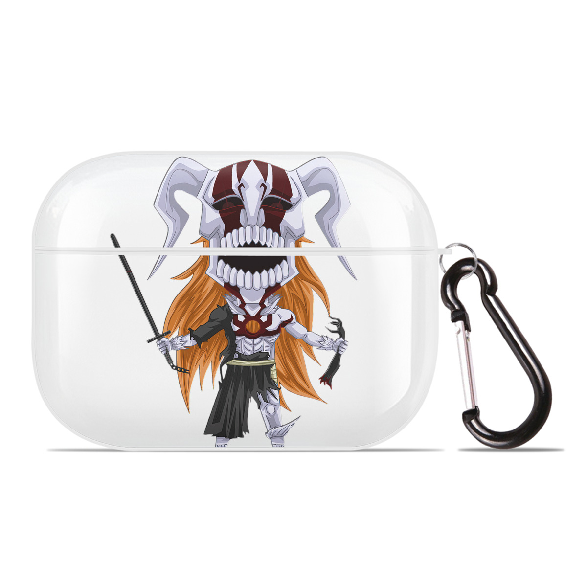 ブリーチ 黒崎一護（くろさき いちご）BLEACH Kurosaki Ichigo 【AirPods Pro用】ハードシェル保護ケース 耐衝撃・防指紋・カラビナ付き商品仕様