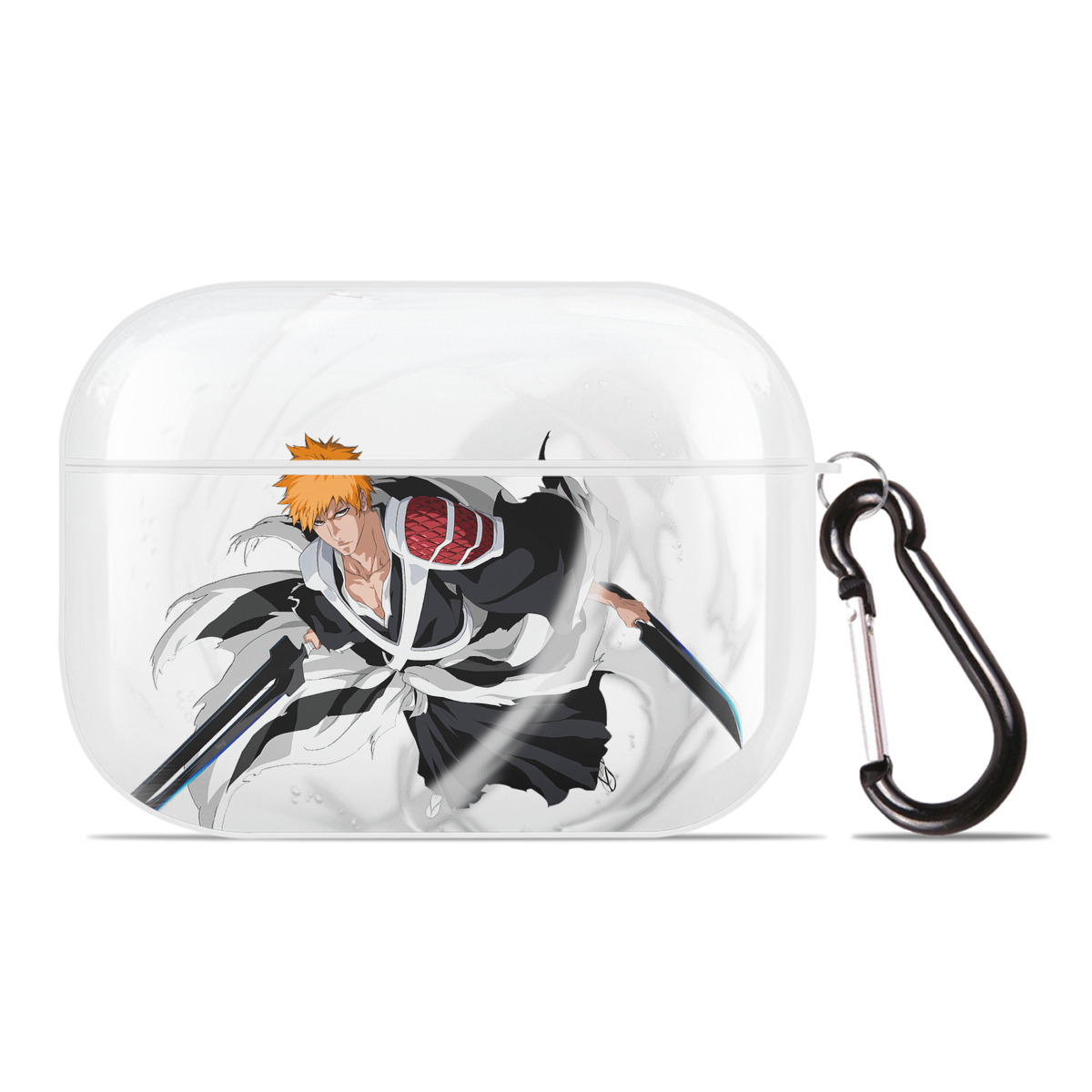 ブリーチ 黒崎一護（くろさき いちご）BLEACH Kurosaki Ichigo 【AirPods Pro用】ハードシェル保護ケース 耐衝撃・防指紋・カラビナ付き商品仕様