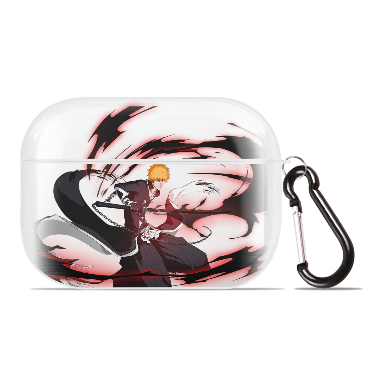 ブリーチ 黒崎一護（くろさき いちご）BLEACH Kurosaki Ichigo 【AirPods Pro用】ハードシェル保護ケース 耐衝撃・防指紋・カラビナ付き商品仕様