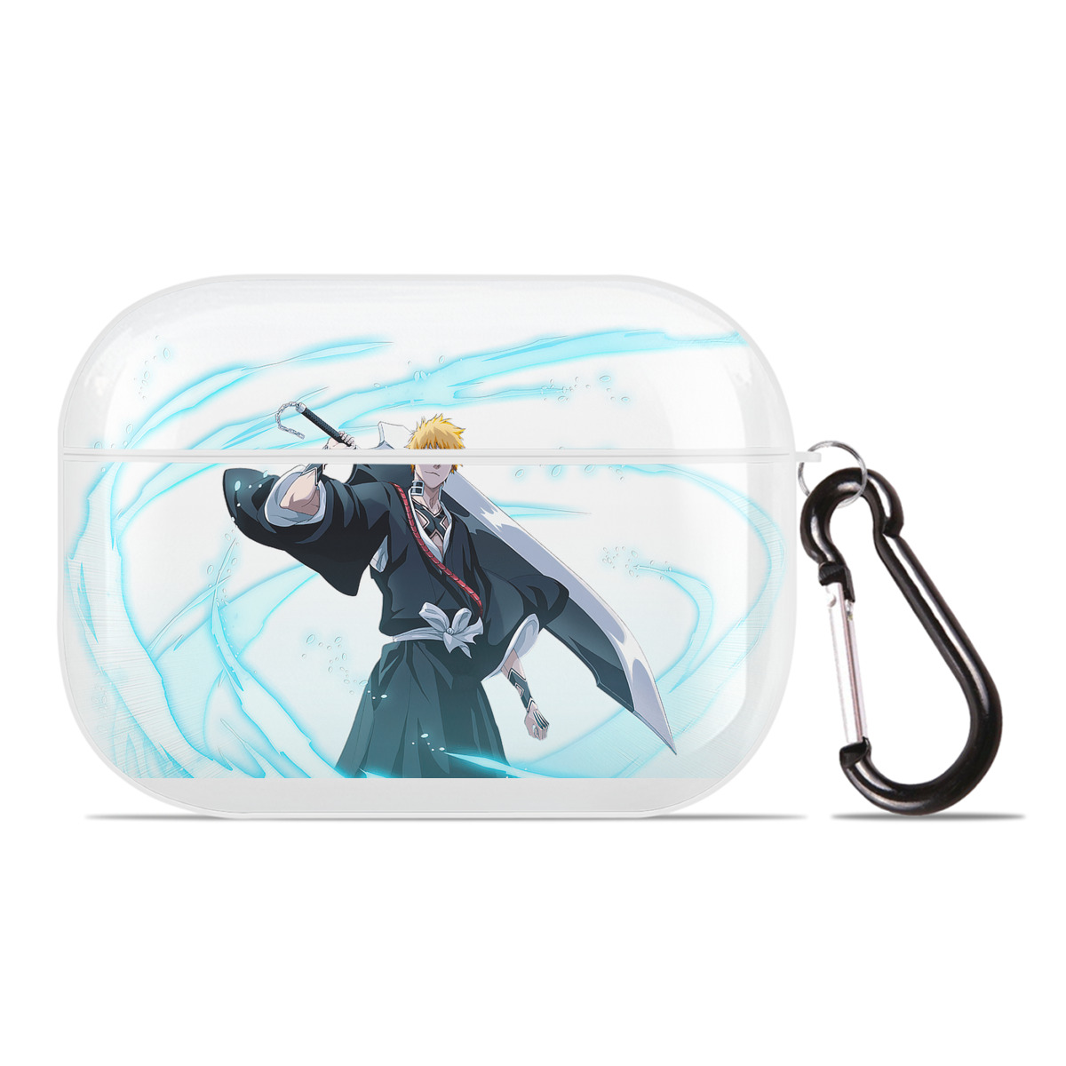 ブリーチ 黒崎一護（くろさき いちご）BLEACH Kurosaki Ichigo 【AirPods Pro用】ハードシェル保護ケース 耐衝撃・防指紋・カラビナ付き商品仕様