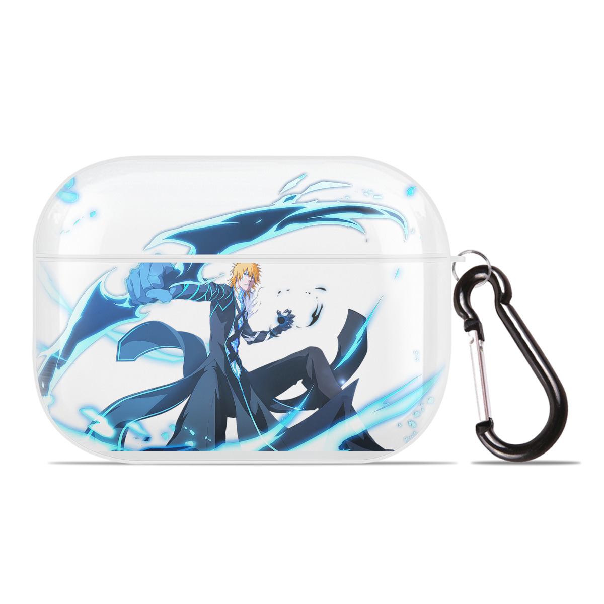 （画像用） ブリーチ 黒崎一護（くろさき いちご）BLEACH Kurosaki Ichigo 【AirPods Pro用】ハードシェル保護ケース 耐衝撃・防指紋・カラビナ付き商品仕様