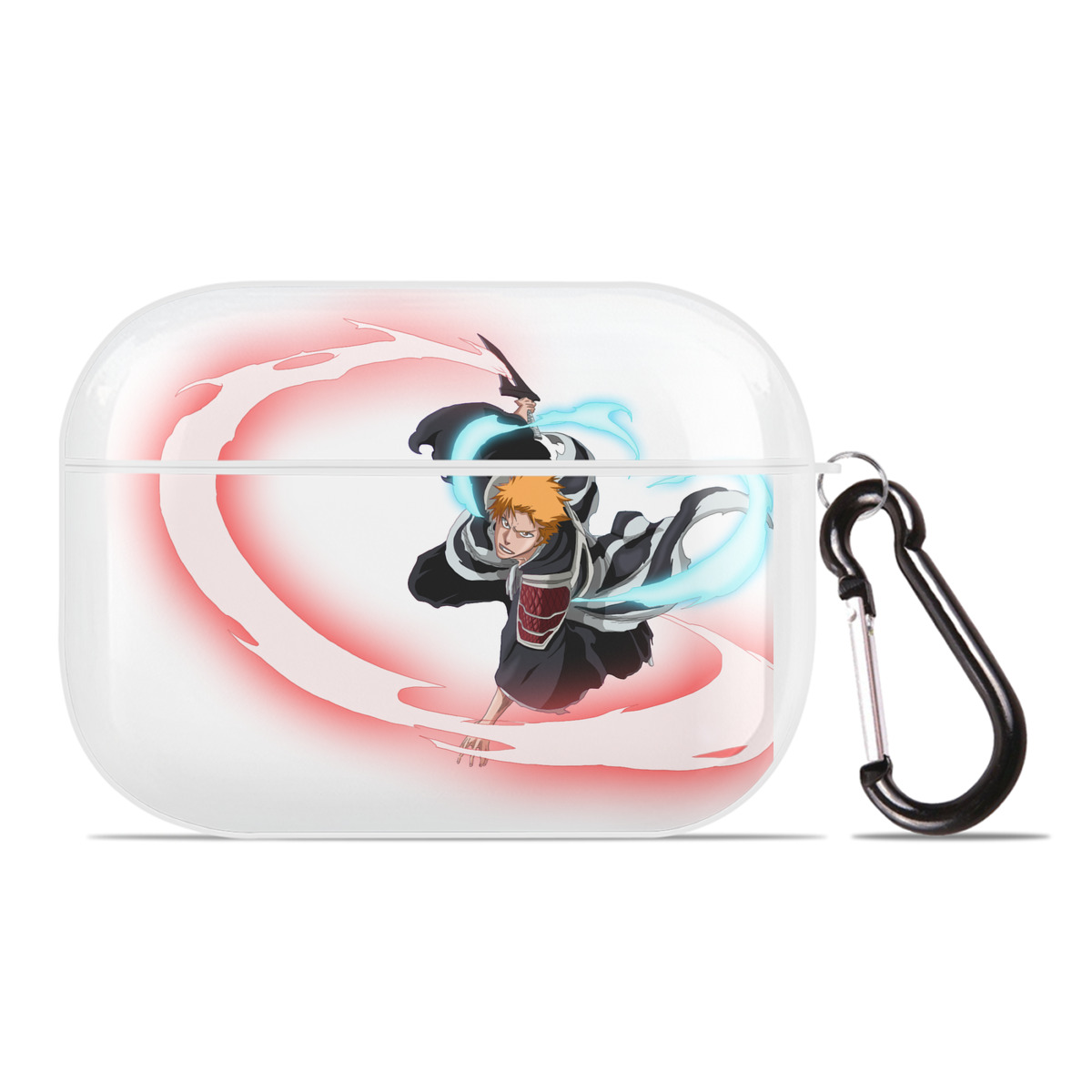 （画像用） ブリーチ 黒崎一護（くろさき いちご）BLEACH Kurosaki Ichigo 【AirPods Pro用】ハードシェル保護ケース 耐衝撃・防指紋・カラビナ付き商品仕様