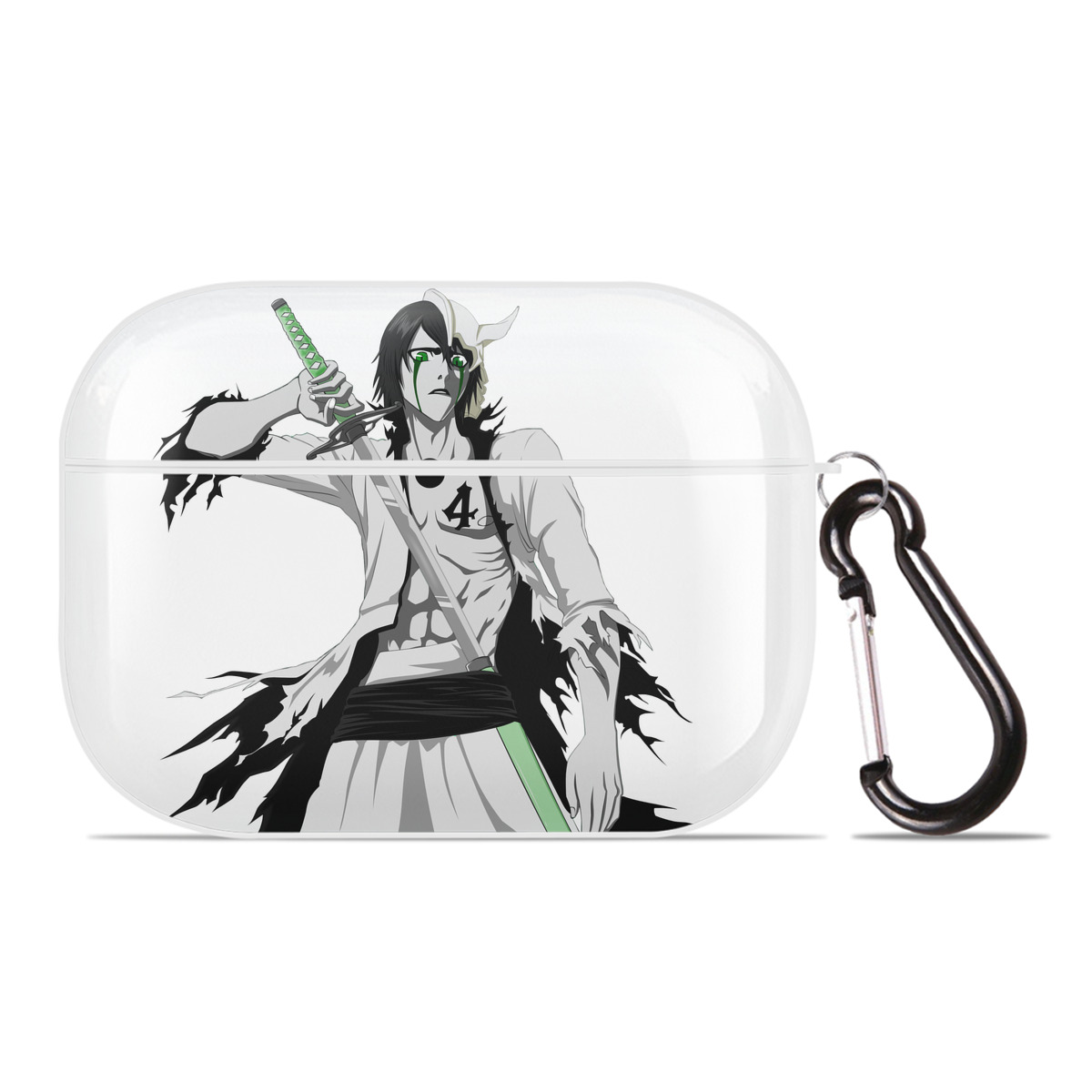 （画像用） ブリーチ ウルキオラ·シファー BLEACH Ulquiorra cifer 【AirPods Pro用】ハードシェル保護ケース 耐衝撃・防指紋・カラビナ付き商品仕様