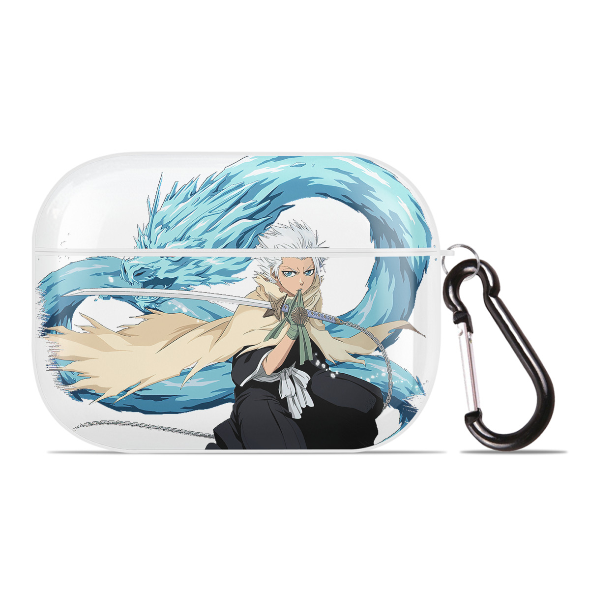 （画像用） ブリーチ 日番谷冬獅郎（ひつがや とうしろう） BLEACH Hitsugaya Toushirou 【AirPods Pro用】ハードシェル保護ケース 耐衝撃・防指紋・カラビナ付き商品仕様