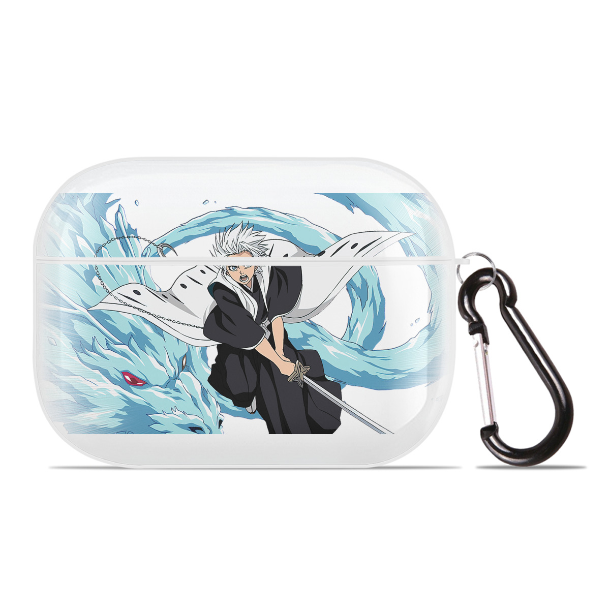 （画像用） ブリーチ 日番谷冬獅郎（ひつがや とうしろう） BLEACH Hitsugaya Toushirou 【AirPods Pro用】ハードシェル保護ケース 耐衝撃・防指紋・カラビナ付き商品仕様