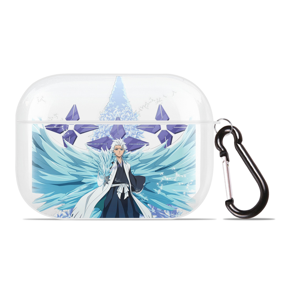 （画像用） ブリーチ 日番谷冬獅郎（ひつがや とうしろう） BLEACH Hitsugaya Toushirou 【AirPods Pro用】ハードシェル保護ケース 耐衝撃・防指紋・カラビナ付き商品仕様